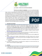 Edital abre 62 vagas para delegado no Amazonas