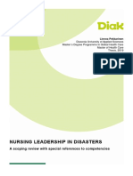 Nursing Leadership in Disasters - A Scoping Review With Special References To Competencies - Linnea Pekkarinen