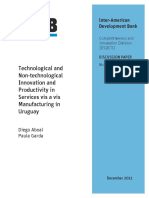 Technological and Nontechnological Innovation and Productivity in Services Vis A Vis Manufacturing in Uruguay