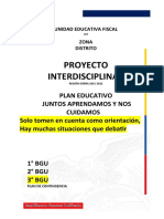 EJEMPLO DE Proyecto Interdisciplinar