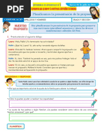 DIA 4 Planificamos La Presentación de La Propuesta.