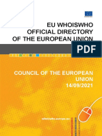 Eu Whoiswho Official Directory of The European Union