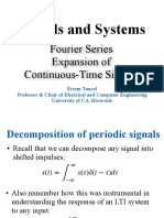 Signals and Systems: Fourier Series Expansion of Continuous-Time Signals