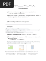 VERIFICA proporzioni 2B