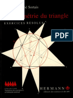 René Sortais, Yvonne Sortais - La Géométrie Du Triangle. Exercices Résolus-Hermann (1997)