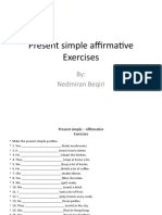 Present simple affirmative exercises