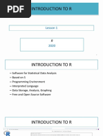 MIS 3.Hafta (Introduction to R)