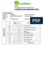 ESTRUCTURA DESARROLLO CURRICULAR  2021 - LITERATURA - 6TO DE PRIMARIA