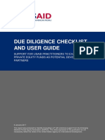 Due Diligence Checklist and User Guide
