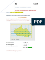 Exp.6 Tema ÁREAS DE FIGURAS GEOMÉTRICAS PLANAS IRREGULARES