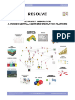 Resolve: Advanced Integration A Vendor Neutral Solution Formulation Platform