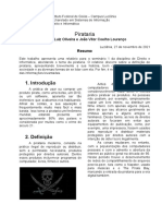 Pirataria - Relatório (Direito e Informatica)