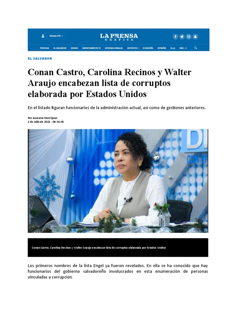 Lista Engel PDF El Salvador Guatemala