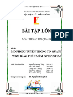 Mô Phỏng Tuyến Thông Tin Quang Wdm Bằng Phần Mềm Optisystem (Full Slide Thuyết Trình)