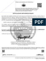Certificación de Antecedentes Penales - Mavr