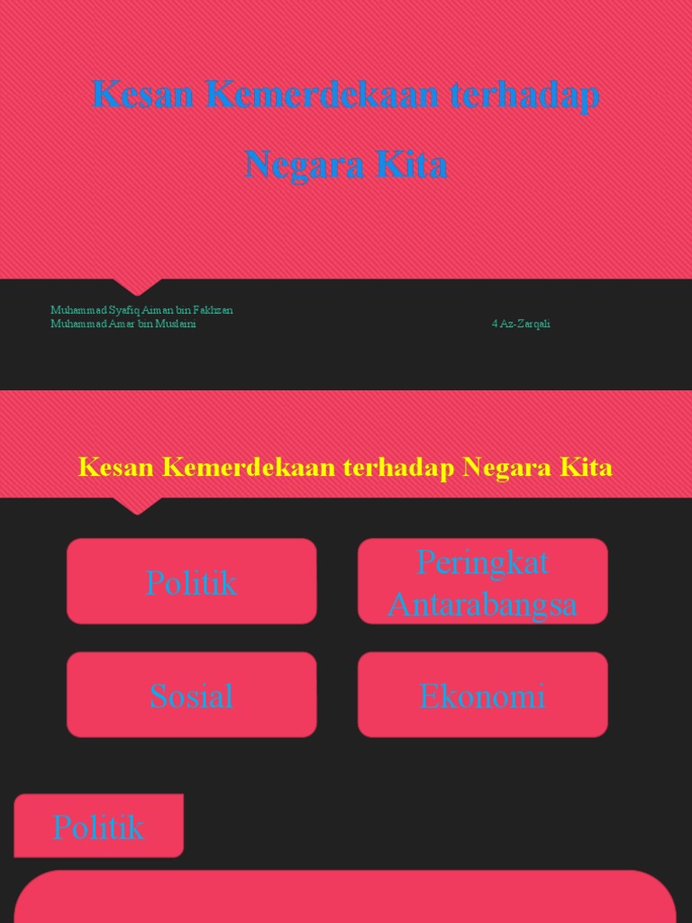 Kesan Kemerdekaan Terhadap Negara Kita | PDF