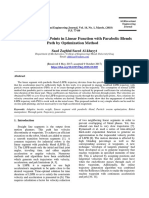 Creating Through Points in Linear Function With Parabolic Blends Path by Optimization Method