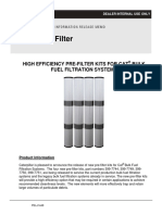 Cat Bulk Fuel Filtration Systems - 50 - 100 - 200 - 300 GPM - High Efficieny PreFilter Options - IRM - PELJ1449
