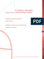 Sample PIRLS Literacy Passages, Questions, and Scoring Guides