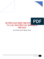 HƯỚNG DẪN EDIT TRUYỆN TRANH VÀ TRANS