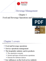 Chapter 1 F&B Management