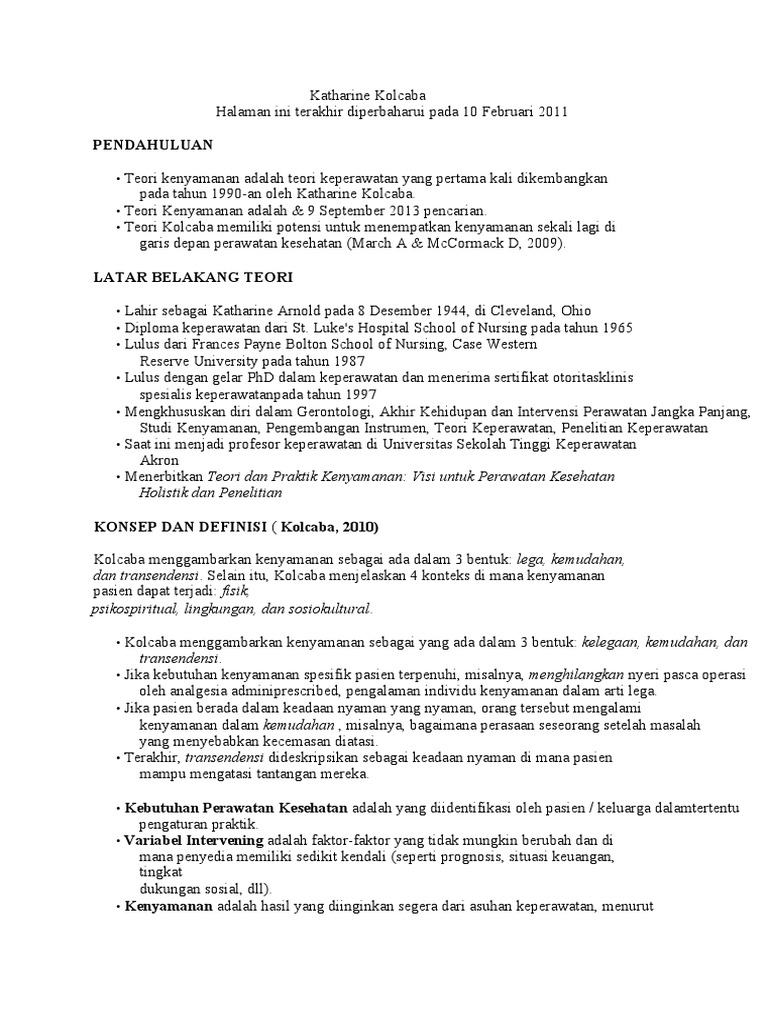 Salinan Terjemahan Katharine Kolcaba PDF