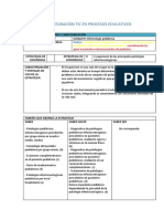 Plantilla de Integración Tic en Procesos Educativos: Realiza