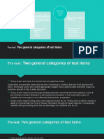 Pre-Test: Two General Categories of Test Items