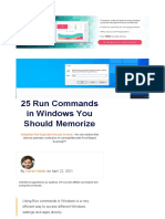 25 Run Commands in Windows You Should Memorize