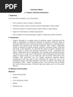 Laboratory Report 3.1 Organic Chemistry GRP 6