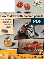 How To Draw With Colored Pencils On Toned Paper - in Realistic Style