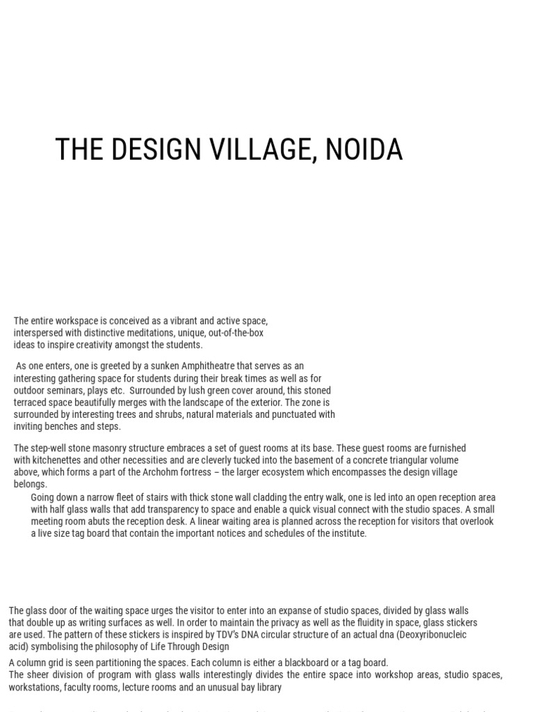 The Design Village PDF Wall Architectural Elements