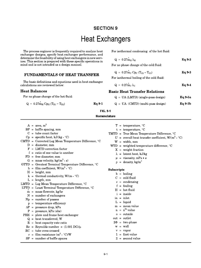 Heat Exchangers (34 Pages) PDF Heat Exchanger Pipe (Fluid Conveyance)
