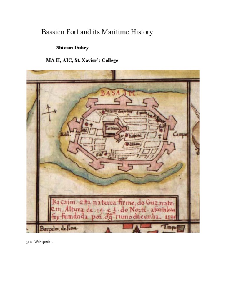 Bassein Fort: Maritime History & Trade | PDF | Pottery | Fortification