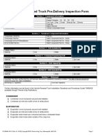 Vehicle Powered Truck Pre-Delivery Inspection Form