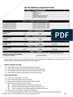 Trailer Pre-Delivery Inspection Form