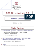 ECE 221 - Lectures 2-3: Number Systems