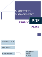 Marketing Management: Product, Price, Place