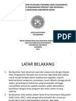Penilaian Kebutuhan Pelatihan (Training Need Assessment) Karyawan Seksi Pengamatan Penyakit Dan Imunisasi Dinas Kesehatan Kabupaten Kediri