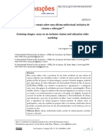 artigo Ouvindo imagens ensaio sobre uma oficina audiovisual inclusiva