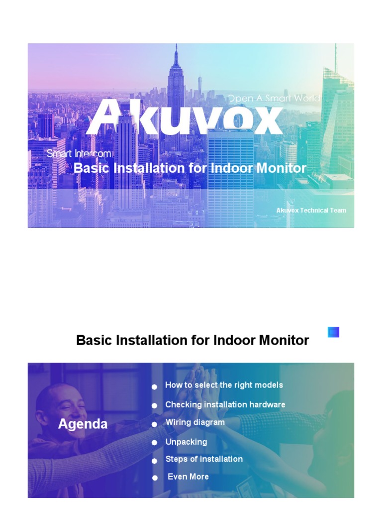 Indoor Monitor Installation Guide | PDF | Manufactured Goods | Computer ...