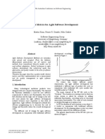 Software Metrics For Agile Software Development