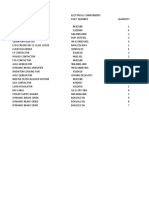 DEFECTIVE ELECTRICAL COMPONENTS (1)