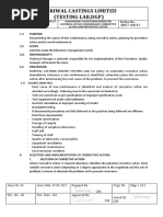 Kejriwal Castings Limited (Testing Lab, DGP) : Purpose