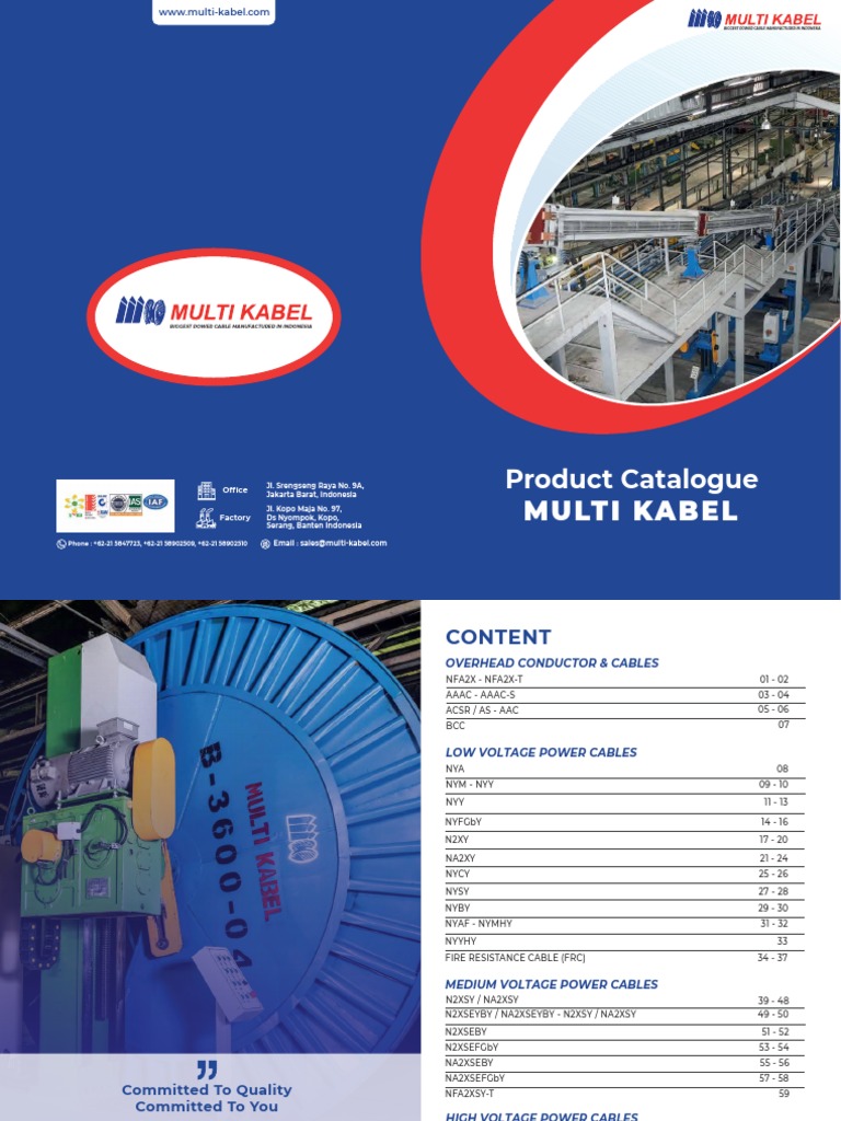Multi Kabel Catalogue | PDF | Electric Power Distribution | Electric Power  Transmission