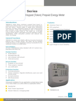 TEM094 - D Series: Single Phase STS Keypad (Token) Prepaid Energy Meter