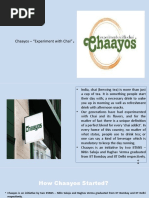 Chaayos - "Experiment With Chai"