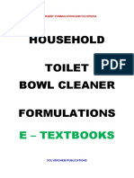 Household Toilet Bowl Cleaner Formulations: E - Textbooks