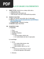 Detailed Lesson Plan in Place Value | PDF | Teachers | Curriculum
