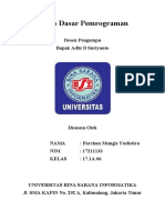 Tugas Pemrograman Dasar - Farchan Mungis Yudistira 17211133